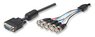 Manhattan High Resolution Monitor Cable 1,8 m VGA (D-Sub) Negro