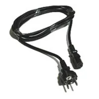 C2G 2.5m European 14 AWG Power Cord Black Negro 2,5 m
