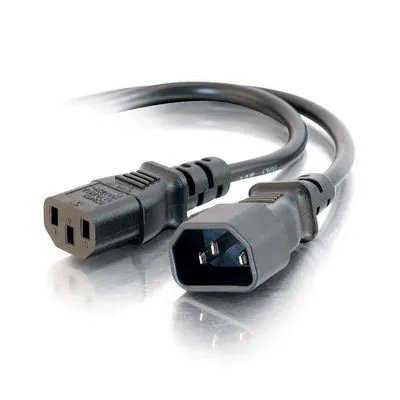 C2G 3ft Computer 18 AWG Power Cord Extension Negro 0,91 m C14 acoplador