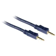 C2G 1.5ft Velocity™ 3.5mm Stereo Audio Cable M/M cable de audio 0,45 m 3,5mm Azul