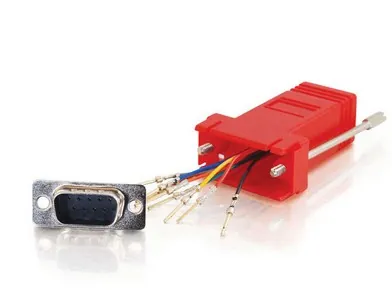 C2G RJ45/DB9M Rojo