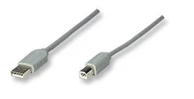 Manhattan Hi-Speed USB 2.0 Cable cable USB 4,5 m USB A USB B Gris