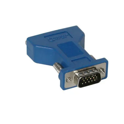 C2G DVI-A Female to HD15 VGA Male Video Adapter DVI_F VGA (D-Sub) Azul