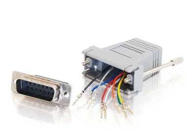 C2G RJ45/DB15M Gris
