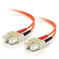 C2G 3m SC/SC Plenum-Rated Duplex 62.5/125 Multimode Fiber Patch Cable Cable de fibra óptica e InfiniBand Naranja