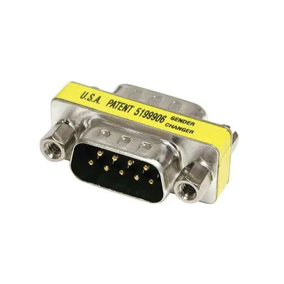 C2G DB9 M/M Mini Gender Changer DB9M Plata