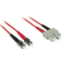 C2G 2m SC/ST Duplex 62.5/125 Multimode Fiber Patch Cable Cable de fibra óptica e InfiniBand Rojo