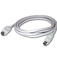 C2G 6ft 8-pin Mini-Din M/M Serial Cable cable para video, teclado y ratón (kvm) Blanco 1,82 m