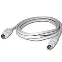 C2G 10ft 8-pin Mini-Din M/M Serial Cable cable para video, teclado y ratón (kvm) Blanco 3,04 m