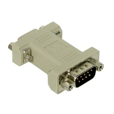C2G DB9 M/F Null Modem Adapter Gris