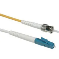 C2G 5m LC/ST LSZH Simplex 9/125 Single-Mode Cable de fibra óptica e InfiniBand Amarillo