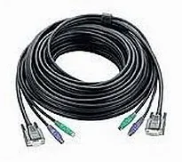 ATEN PS/2 KVM Cable, 10m cable para video, teclado y ratón (kvm) Negro
