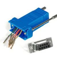 C2G RJ45/DB9F Modular Adapter Azul