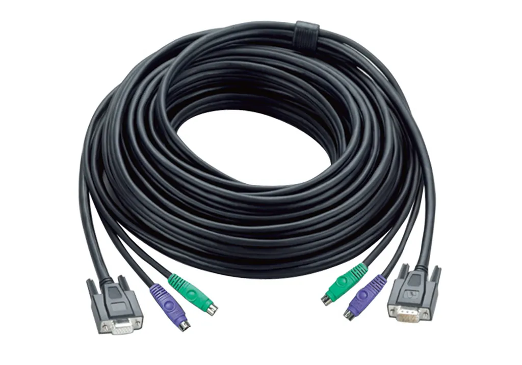 ATEN 2L-1005P cable para video, teclado y ratón (kvm) Negro 5 m