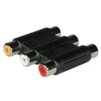 C2G Stereo Audio/Video Coupler F/F 3x RCA F Negro