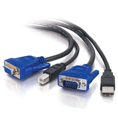 C2G 6ft USB 2.0/SXGA KVM Cable cable para video, teclado y ratón (kvm) 1,82 m