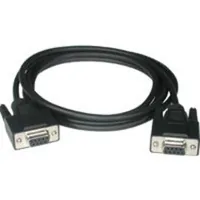 C2G 15ft DB9 F/F Null Modem Cable cable de señal 4,57 m Negro