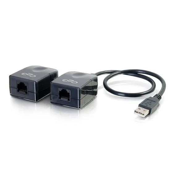 C2G 29341 cambiador de género para cable USB-A, USB-A Negro