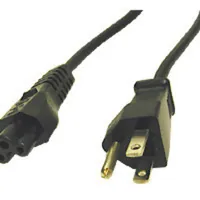 C2G 6ft 3-slot 18 AWG Laptop Power Cord (IEC320C5 -> NEMA 5-15P) Negro 1,8 m