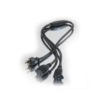 C2G 3ft 1-to-2 18 AWG Power Cord Splitter Negro 0,91 m