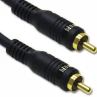 C2G 12ft Velocity™ Bass Management Subwoofer Cable cable de audio 3,65 m RCA Negro