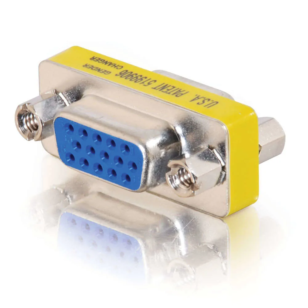 C2G 81529 cambiador de género para cable VGA (D-Sub) Plata
