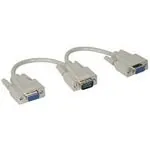 C2G HD15/2xHD15 Y-Cable cable VGA VGA (D-Sub) 2 x VGA (D-Sub) Gris