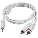 C2G 5m 3.5mm Male to 2 RCA-Type Male Audio Y-Cable - iPod cable de audio 3,5mm 2 x RCA Blanco
