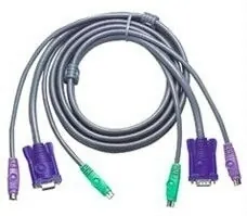 ATEN PS/2 KVM Cable, 6m cable para video, teclado y ratón (kvm) Gris