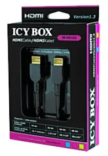 ICY BOX IB-HD102 cable HDMI 2 m HDMI tipo A (Estándar) Negro