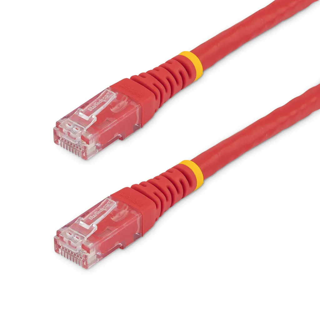 StarTech.com C6PATCH3RD cable de red Rojo 0,9 m Cat6 U/UTP (UTP)