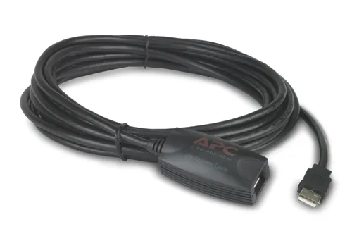 APC NetBotz USB Latching Repeater Cable, Plenum, 5m cable USB 5,00 m USB A Negro