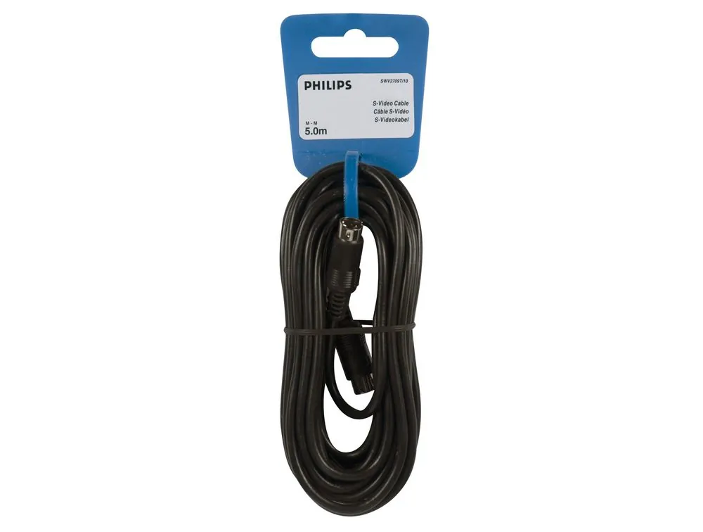 Philips SWV2709T/10 cable S-vídeo 5 m S-Video (4-pin) Negro