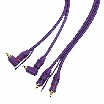 Hama RCA Cable, 90°, 2 plugs - 2 plugs, 5.2 m cable de audio 5,2 m 2 x RCA Violeta