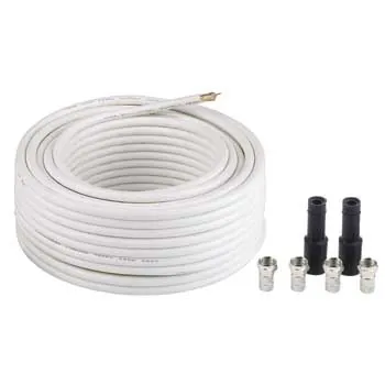 Hama SAT Connection Kit "Digital" cable coaxial 20 m Blanco