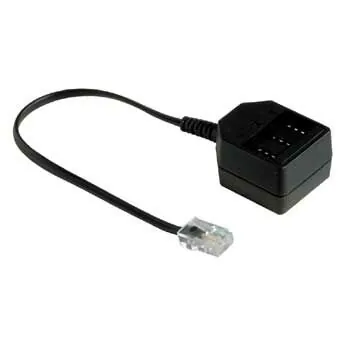 Hama Modular plug 8p8c -> TAE sockets NFN 0,1 m Negro