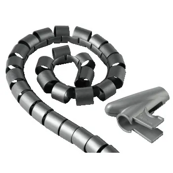 Hama Cable Bundle Tube Easy Cover, 1.5 m, 30 mm, silver Kit de cables