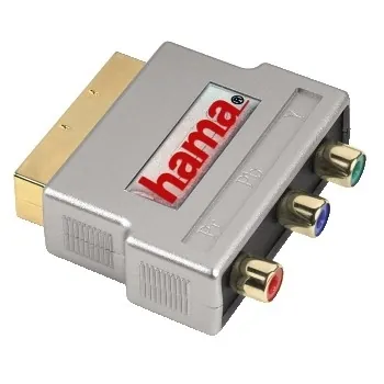 Hama Theatre Compact Adapter "Scart-OUT" SCART (21-pin) RCA Plata