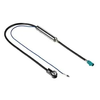 Hama Antenna Adapter VW/Phantom, Fakra/Z-Socket to ISO Plug cable de señal Negro
