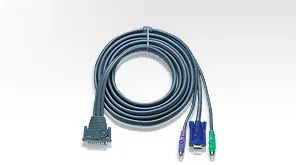 ATEN 2L1601P cable para video, teclado y ratón (kvm) Gris 1,8 m