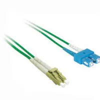 C2G 5m LC/SC Plenum-Rated Duplex 50/125 Multimode Fiber Patch Cable Cable de fibra óptica e InfiniBand Verde