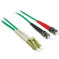C2G 2m LC/ST Plenum-Rated Duplex 62.5/125 Multimode Fiber Patch Cable Cable de fibra óptica e InfiniBand Verde