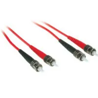 C2G 1m ST/ST Duplex 62.5/125 Multimode Fiber Patch Cable - Red Cable de fibra óptica e InfiniBand Rojo