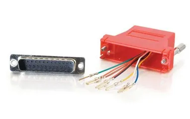 C2G RJ45/DB25M Rojo