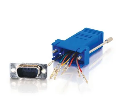 C2G RJ45/DB9M Azul