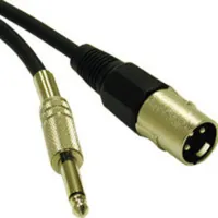C2G 1.5ft Pro-Audio Cable XLR M / 1/4in M cable de audio 0,45 m Negro