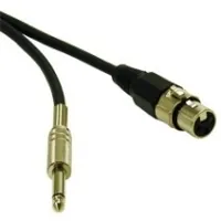 C2G 1.5ft Pro-Audio XLR/1/4in cable de audio 0,45 m XLR (3-pin) 6,35mm Negro