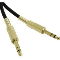 C2G 3ft Pro-Audio Cable 1/4in TRS M / 1/4in TRS M cable de audio 0,9 m Negro