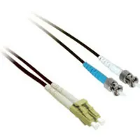 C2G 5m LC/ST Duplex 9/125 Single-Mode Fiber Patch Cable de fibra óptica e InfiniBand Negro