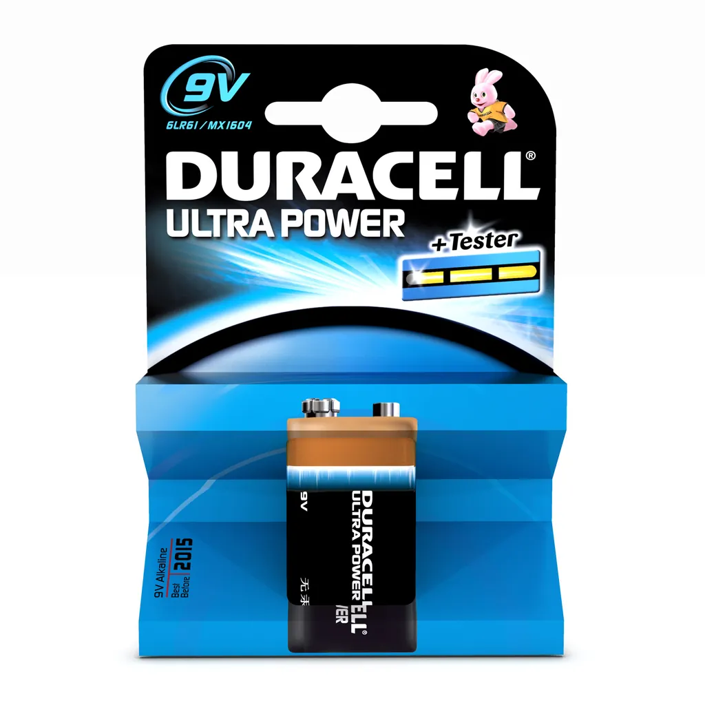 Duracell 9V Ultra Power Batería de un solo uso Alcalino